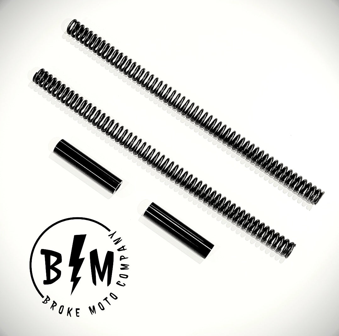 thumbnail image 2 of BBR Motorsports Heavy Duty Fork Springs - Orange, For Performance Motorcycle Fork Upgrades 2 of 13